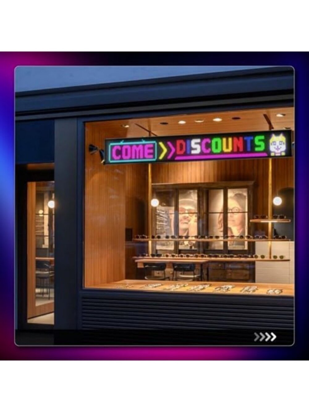 Large Programmable LED Sign - P5 Resolution Indoor Display with Bluetooth APP - Picture 6 of 6